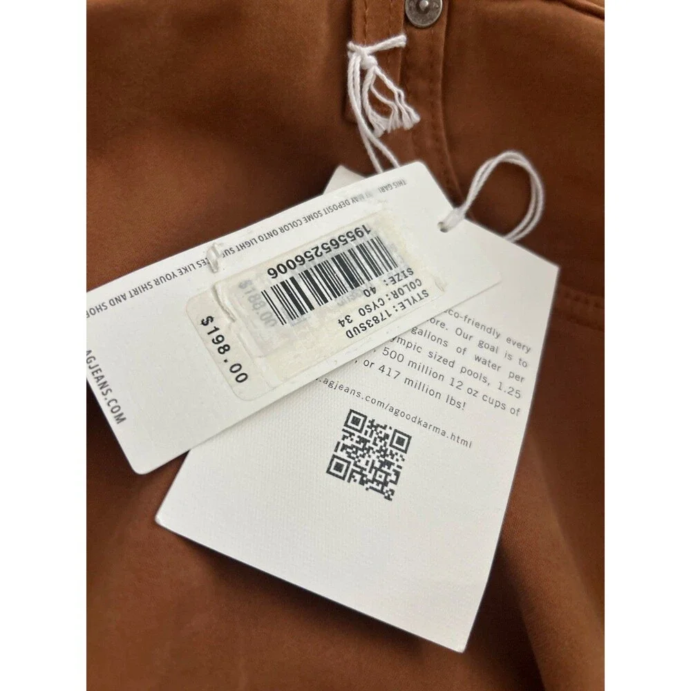 AG Adriano Goldschmied Men’s NWT Tellis Slim Fit Sateen Chino Pants size 40/34